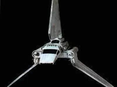 imperial space shuttle star wars Lambda-class T-4a shuttle 3D model