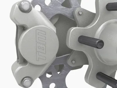 TBM Brake Disk Low-poly 3D model