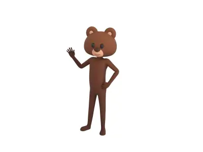Character126 Rigged Bear 3D model