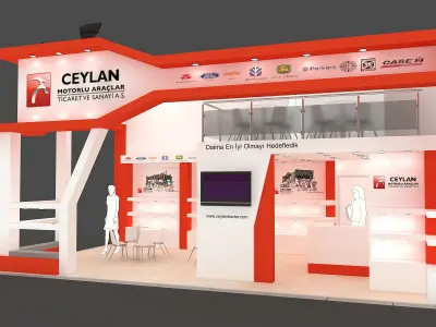 Exhibition Stand - ST0030 3D model