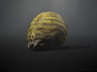 Worm Lt1 - Game Ready Low-poly 3D model Low-poly 3D model