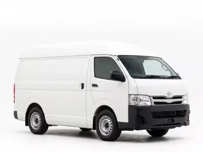 Toyota HiAce High-Roof Cargo Van Low-poly 3D model
