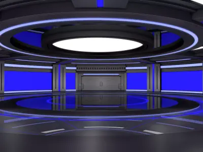 Sci Fi Room Interior 3D model get