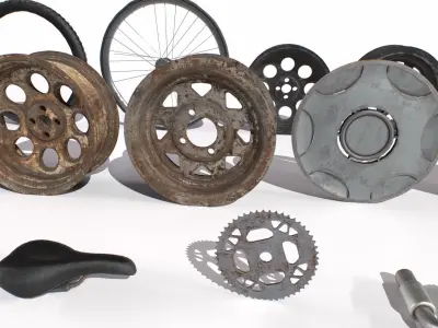 Garage Junk Low-poly 3D model