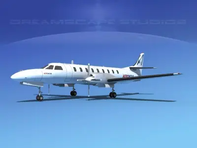 Swearingen SA226 Metroliner AeroNova 3D model