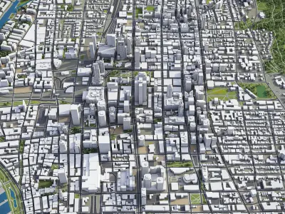 Montreal Low-poly 3D model