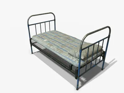 Prison Bed  Low-poly 3D model