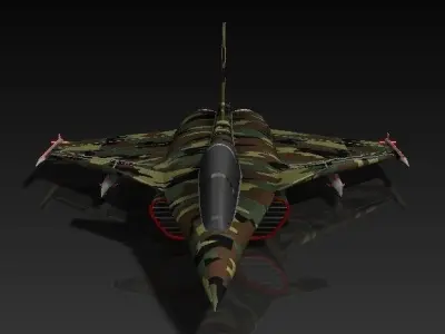 Dassalut Rafale Fighter Jet 3D model