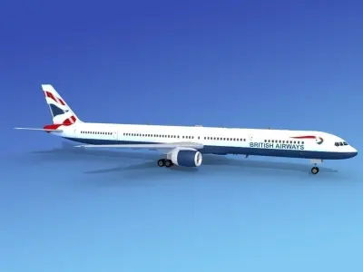 Boeing 757-300 British Airways 3D model