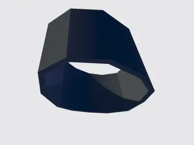 Left Leg Military Band Wrap Low-poly 3D model