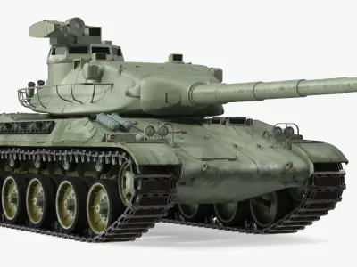 French AMX-30 Rigged for Maya 3D model