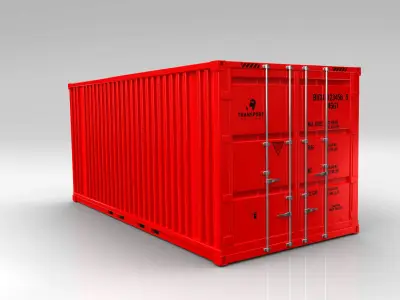 Container Low-poly 3D model