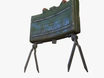 Explosive Collection book with cell phone inside Low-poly 3D model