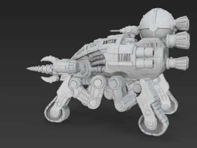 3D Printable Iron Spider Piercer Mechanized Tank 3D model