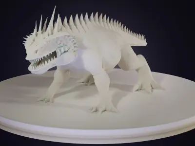 Dinosaur model violent creature Low-poly 3D model Low-poly 3D model