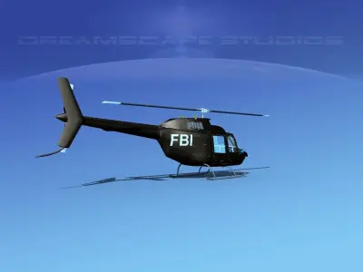 Bell 206 FBI 3D model