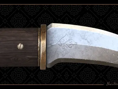 Nomad knife Low-poly 3D model