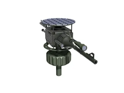 Automatic turret 3D model