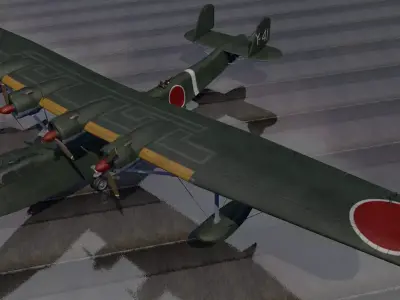 Kawanishi H6K4 Mavis 3D model