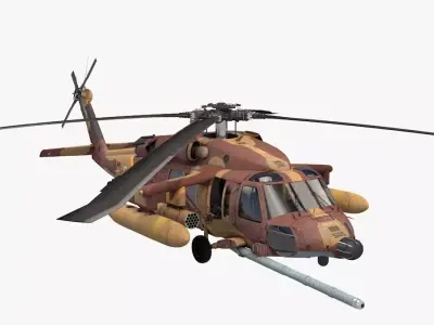 UH-60 Blackhawk IDFAF 3D model