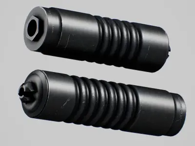 AB A-10 7 62mm 5 56mm Suppressor Low-poly 3D model