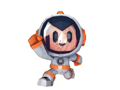 Cartoon Astronaut 3D Printable Model 3D print model purchase
