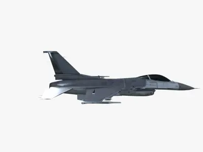 Low Poly F 16 Falcon Low-poly 3D model