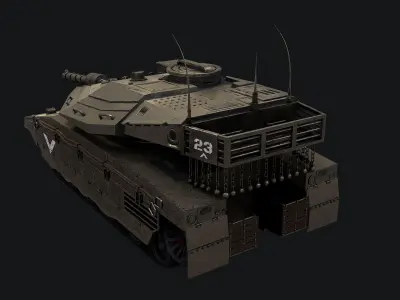 Merkava IV Tank PBR 3D model