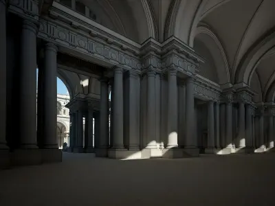 Courtyard of an Ancient Temple II 3D model