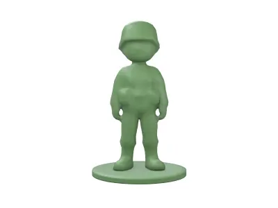 Plastic Soldier Toy v1 001 Low-poly 3D model