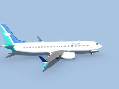Boeing 737-800 Max Silk Air 3D model