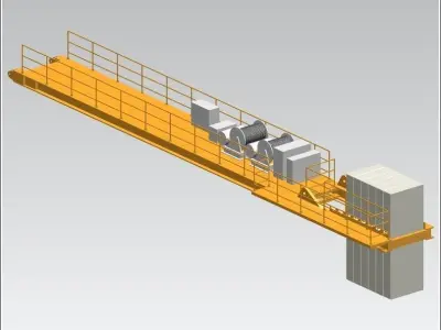 TOWER CRANE -Counter weight segment- Free 3D model