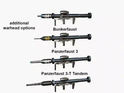 Panzerfaust-3 Family Low-poly 3D model