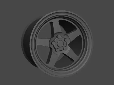 Weld Ventura Wheels 3D Model for Scale Models  3D print model