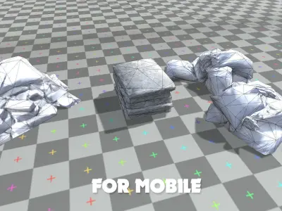 3D scanned trash Low-poly 3D model