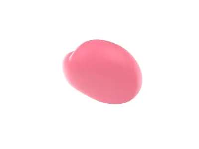 Tongue 001 Low-poly 3D model