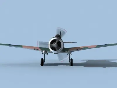 Curtiss H-75C Mohawk New Zealand 3D model
