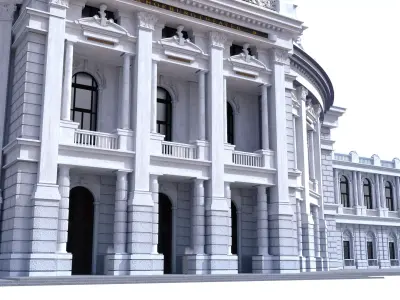 Burgtheater - Vienna Austria 3D model