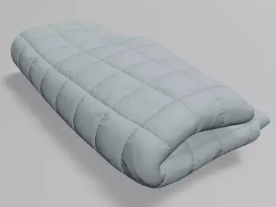Blanket folded 3 times Free 3D model