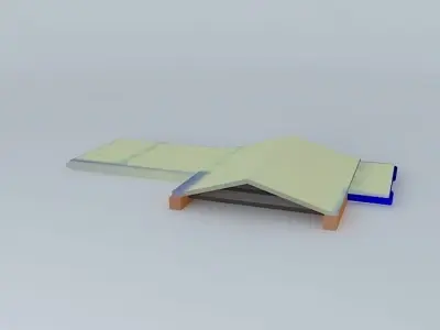 A Roof type 2 Statoil Fuel Retail Riga Latvia Free 3D model