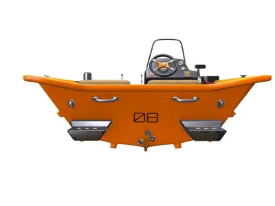 Carp Fishing Boat PBR Low-poly 3D model