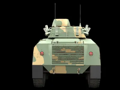 EE-9 Cascavel Free low-poly 3D model