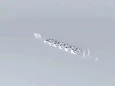 Embraer Erj 350 Interior Free 3D model