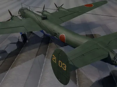 Nakajima G5N2 Shinzan - aka Liz 3D model