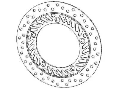 Front Brake Disc Rotor for Honda CBF250 3D model