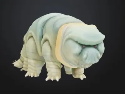 Tardigrade Wonder Toy Model STL OBJ 3D model