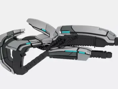 Me2 Gun Geth Plasma Shotgun 3D model