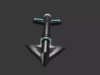 Sci-Fi Black Arrow 3D model