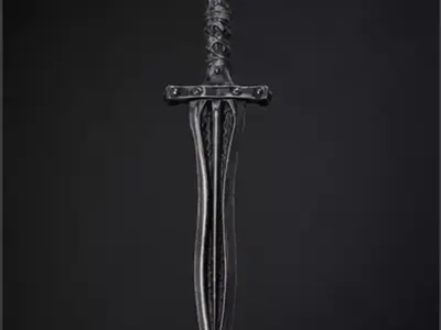 Nightreaver Dagger Low-poly 3D model