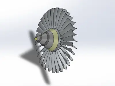 jet engine 3D model
